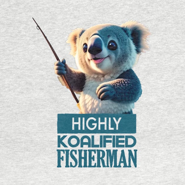 Just a Highly Koalified Fisherman Koala by Dmytro